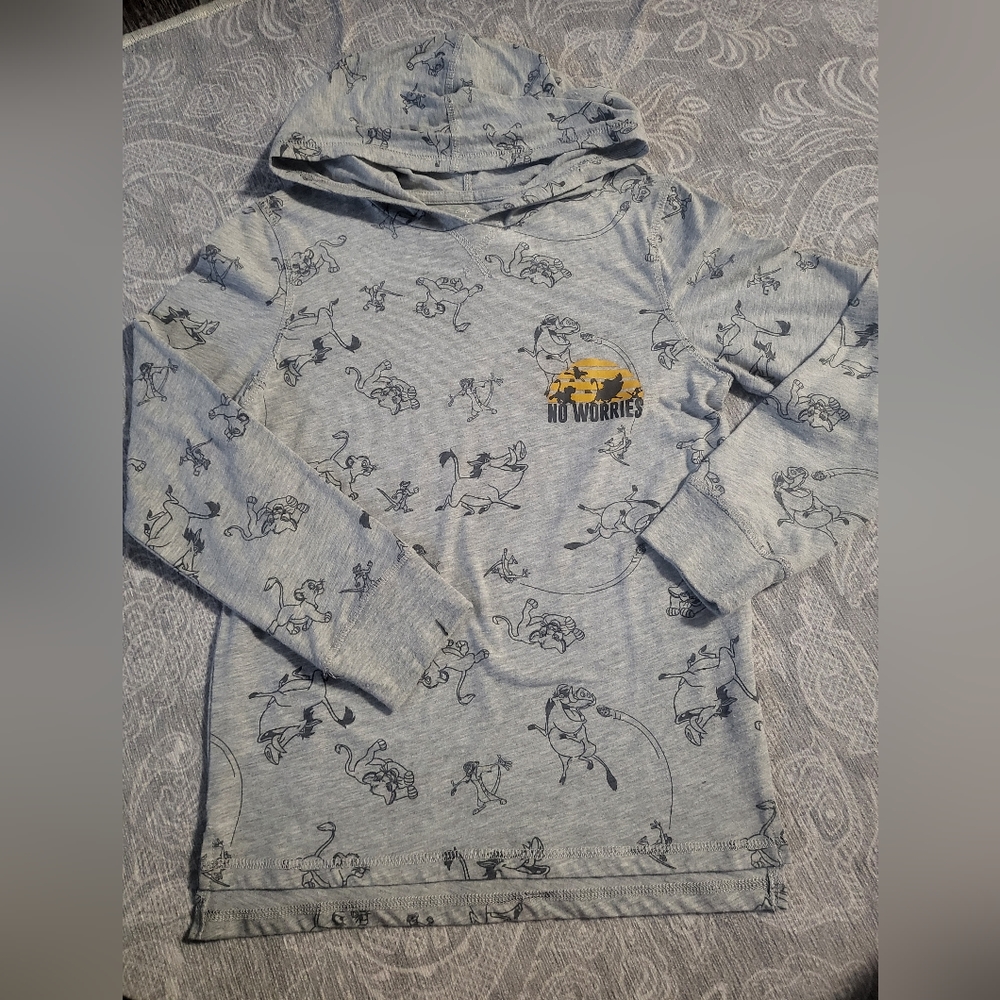 Lion King Hooded Long Sleeve T-Shirt / Size M